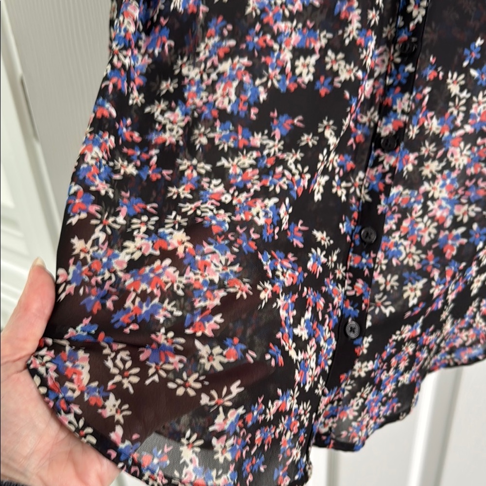 Express Black and Pink Blouse - Size small - Picture 7 of 8